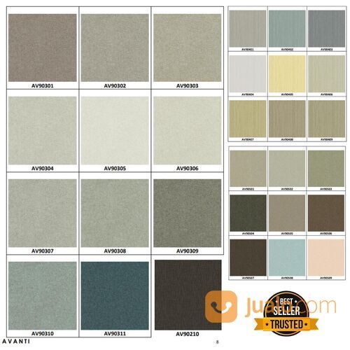 Wallpaper Dinding Polos Avanti - 5M2/Roll - Wallpaper Motif Jakarta