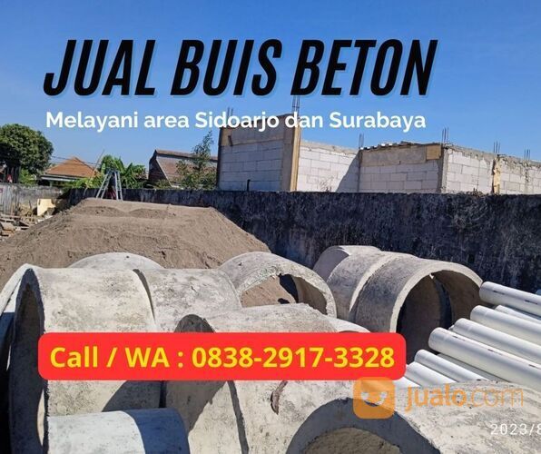 Buis Beton Diameter U 20, 30, 60, 80 dan 100 cm Sidoarjo, Call 0838 2917 3328
