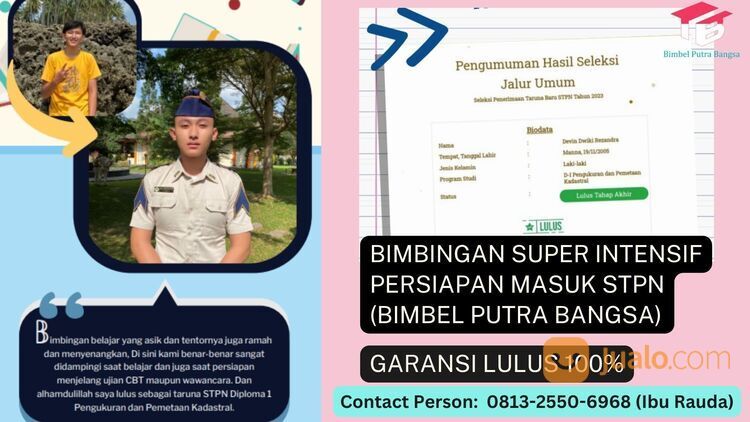 0813–2550–6968(WA) Bimbel Sekolah Kedinasan STPN SULTENG Buol Donggala Morowali Morowali Utara
