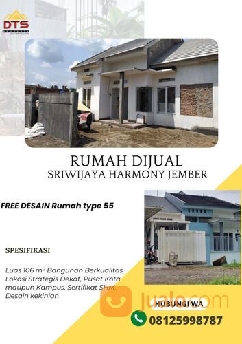 Rumah Free Desain Sriwijaya 5 Jember