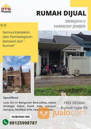 Rumah Free Desain Sriwijaya 5 Jember