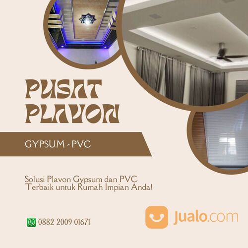 WA 0882-2009-01671 (BERGARANSI), Pusat Upah Pasang Plafon Pvc Tegal