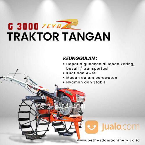 Traktor Quick Zeva G3000 | Mesin traktor tangan Bajak Sawah 8.5 HP