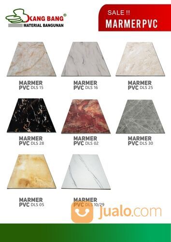 PVC MARMER DLS 1,22M x 2,44M x 3MM / MARMER PVC / DEKORASI DINDING