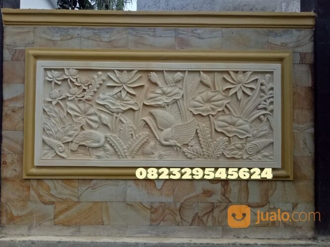 RELIEF UKIRAN BATU ALAM HIASAN DINDING