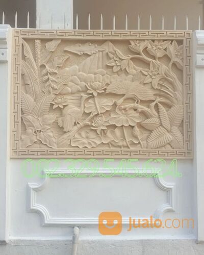 RELIEF UKIRAN BATU ALAM HIASAN DINDING