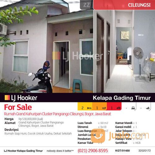 Rumah Grand Kahuripan Cluster Pangrango Cileungsi, Bogor, Jawa Barat