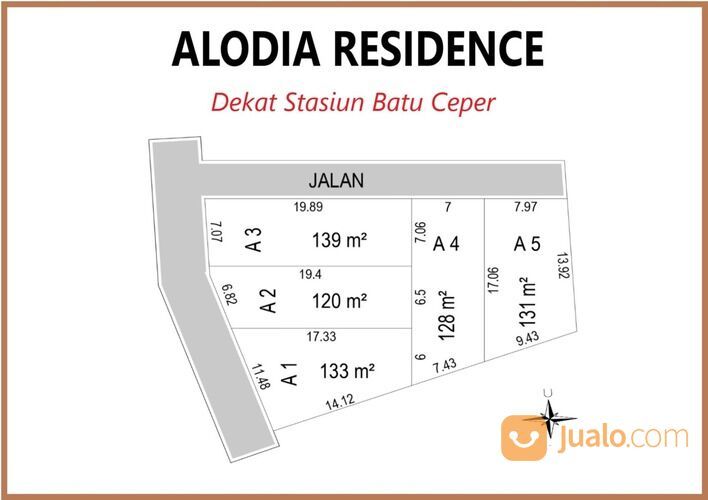 Kavling Tanah,Lokasi Jl. Puri Kenanga Indah