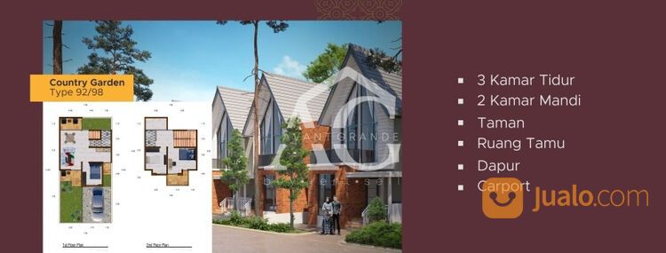 Rumah Adyna Residence type Country Garden