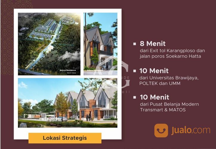 Rumah Adyna Residence type Country Garden