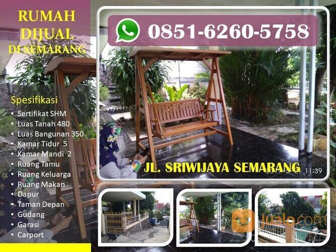 STRATEGIS, WA/Tlp : 0851-7245-5758, Rumah Luas di Jl. Sriwijaya Semarang
