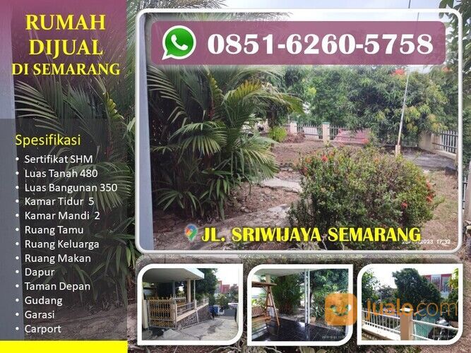 STRATEGIS, WA/Tlp : 0851-7245-5758, Rumah Luas di Jl. Sriwijaya Semarang