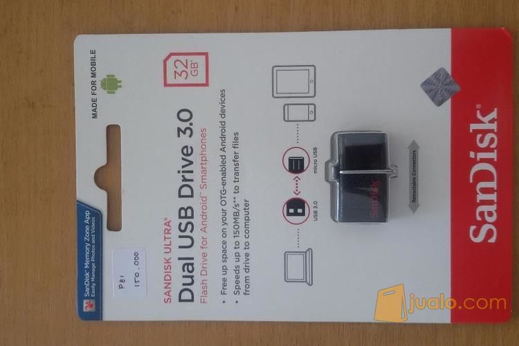Flashdisk + otg sandisk 32gb , flashdisk otg sandisk 32gb , dual usb drive flash disk