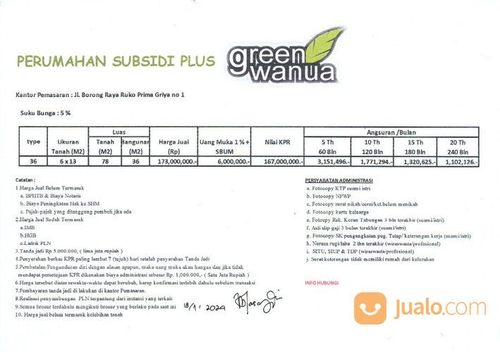 Green Wanua Maros rumah subsidi plus