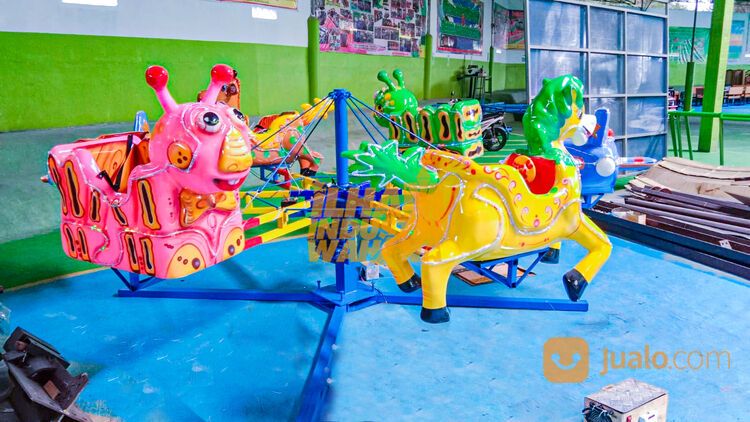 komedi putar motif hewan // odong odong bahan fiber