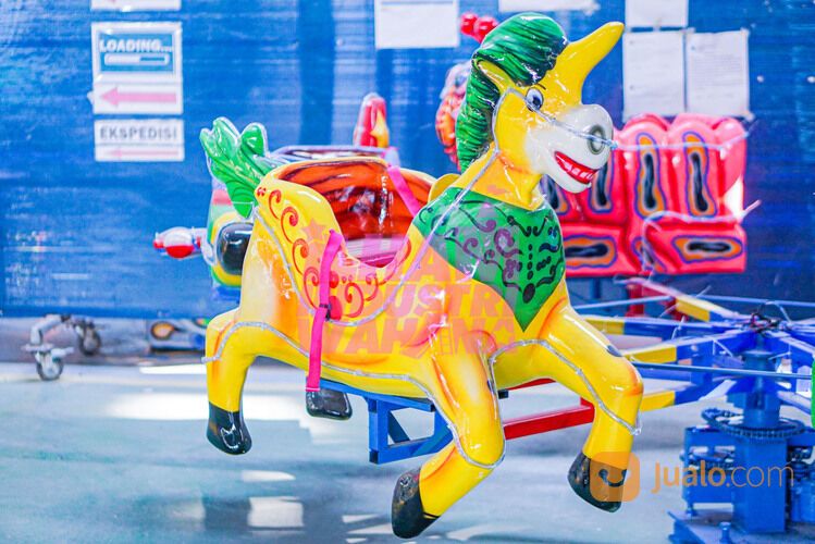 komedi putar motif hewan // odong odong bahan fiber