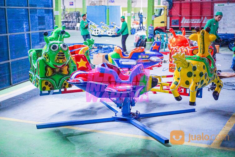 komedi putar motif hewan // odong odong bahan fiber