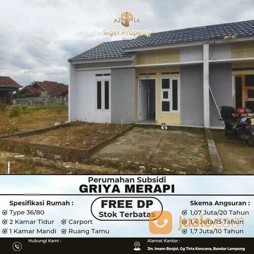 Perumahan Subsidi Griya Merapi dekat Bandar Lampung