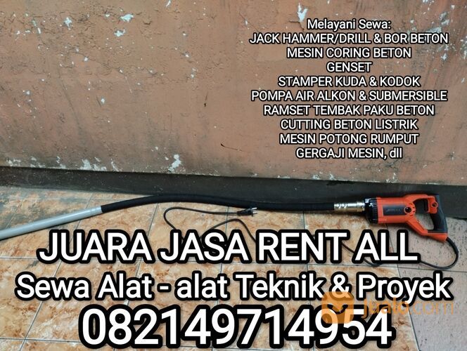 BANGIL Sewa Rental Vibrator Vibro Pemadat Cor Beton