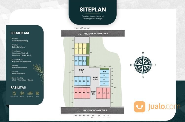KOMPLEK GARUDA HARMONY RESIDENCE TANGGUK BONGKAR-III MANDALA WAHIDIN ASIA DENAI AKSARA PROJECT BARU