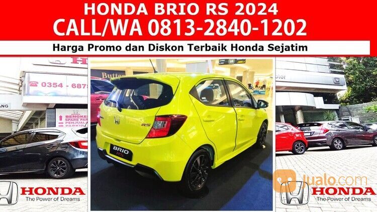 WA 0813-2840-1202 Sales Brio RS 2024 Unit Ready Siap Kirim Nganjuk Honda Pacific