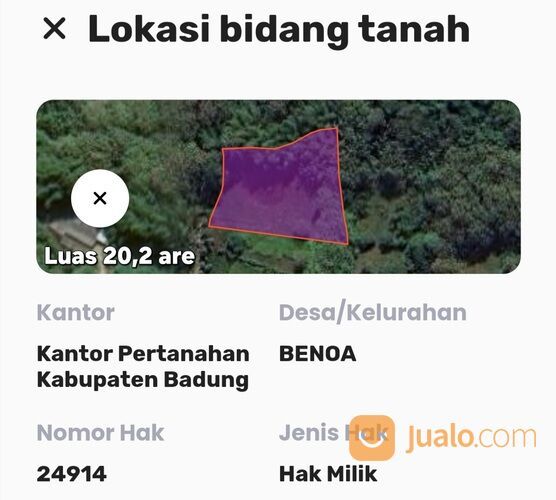 Tanah 5,389 Ha. Pantai SAWANGAN The APURVA Kempinski Benoa Kuta Selatan
