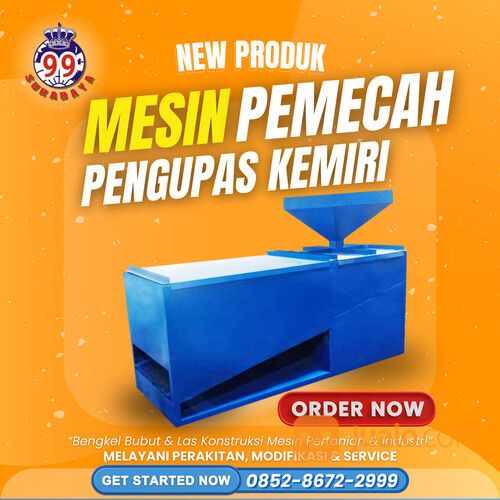 Mesin Kupas Pemecah Kulit Kemiri