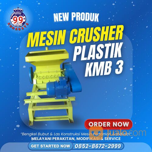 Mesin Giling Plastik / Emberan Type KMB 3 Kapsitas 300 Kg/Jam