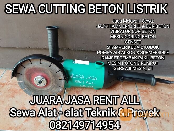 MOJOSARI Sewa Rental Mesin Cutting Potong Beton Listrik