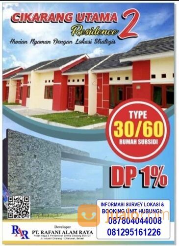 Rumah Cikarang Utama Residence-2 Bagus Dekat Dari Sekolah & MM2100, Delta Silikon