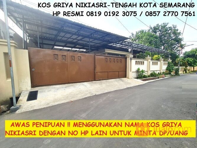 Kos Eksklusif campur Griya Nikiasri–Jl.Sadewa Utara III/23 Pindrikan Lor Semarang