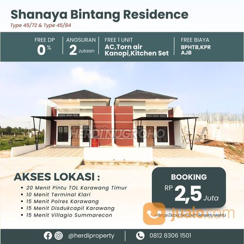 Perumahan Karawang TYPE 45/72 Lokasi Klari CKM