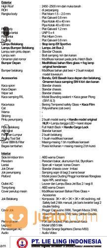 Mikrobus NLR BL E4 Karoseri New Lieling 20 Seat NIK 2024