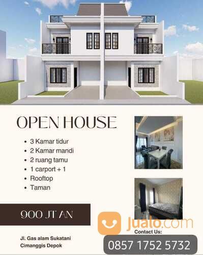 Flash Shale Rumah dekat tol cibubur promo KPR tanpa Dp 0%