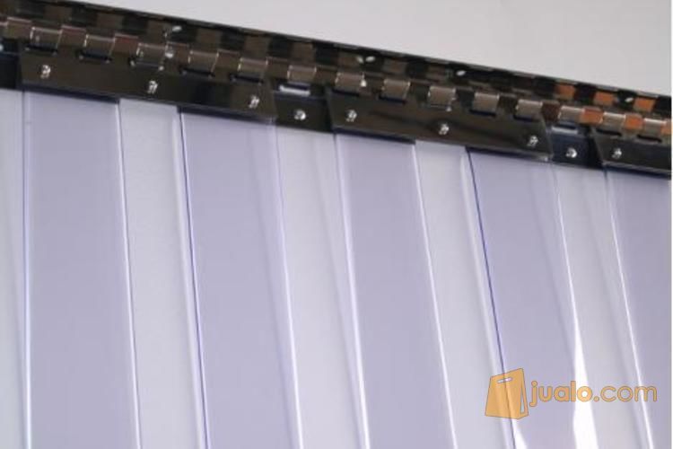 PVC Strip Curtain, Plastik Pemisah Suhu Ruangan, Plastik Strip Gorden