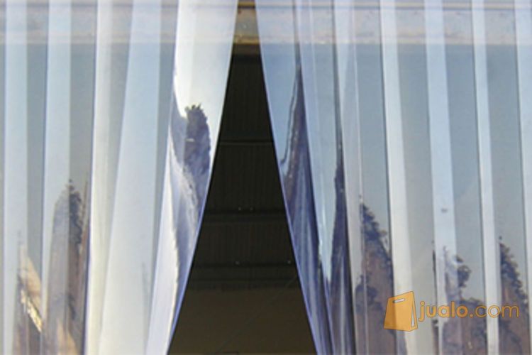 PVC Strip Curtain, Plastik Pemisah Suhu Ruangan, Plastik Strip Gorden