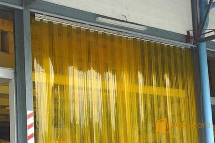 PVC Strip Curtain, Plastik Pemisah Suhu Ruangan, Plastik Strip Gorden