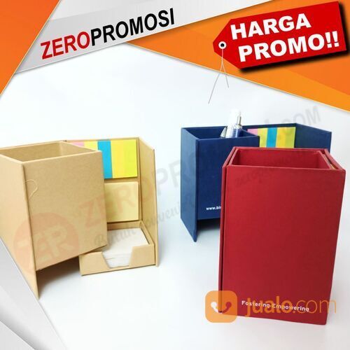 Barang Promosi Custom Kotak Pen Memo + Post It
