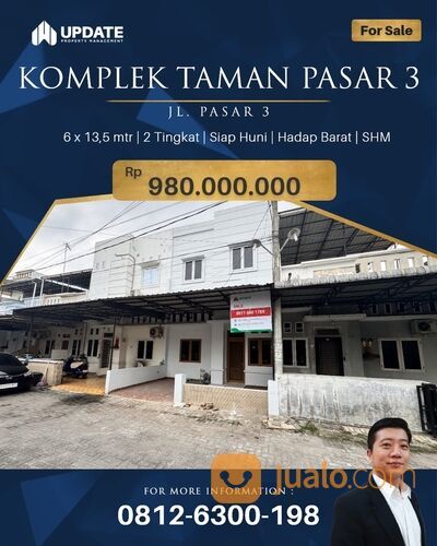 KOMPLEK TAMAN PASAR 3 KRAKATAU VILLA MURAH LEBAR 6 METER NYAMAN, BAGUS DAN AMAN