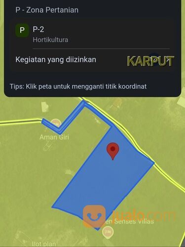 Tanah 62 are, Jl. Melang Kaja Ungasan GOA GONG GWK Kuta Selatan