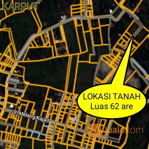Tanah 62 are, Jl. Melang Kaja Ungasan GOA GONG GWK Kuta Selatan