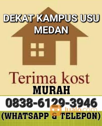 Terima kos kost pria wanita aman nyaman di simpang kampus usu padang bulan jamin ginting medan