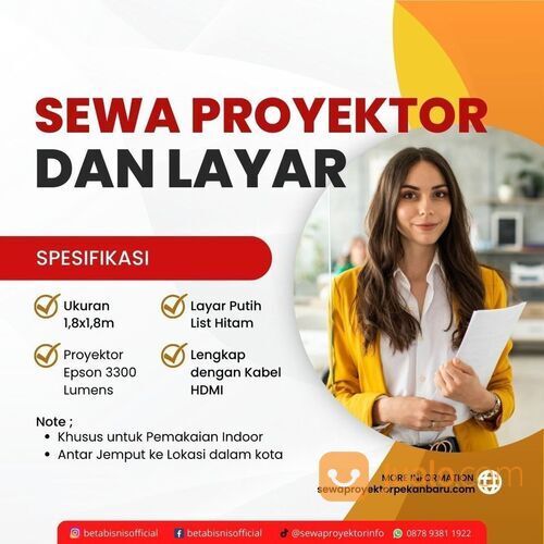 Proyektor LED dan Full HD Tersedia untuk Disewa, Pesan Sekarang!