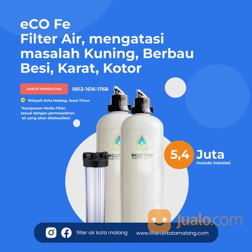 Filter Air Kuning, Kotor, Bau Karat & Besi - Filter Air Kota Malang EcoFilter