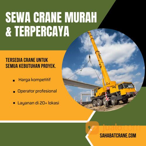 Jasa Sewa Crane Berkualitas di Pulo Gadung - Jakarta Timur
