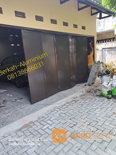 Pintu Garasi Aluminium Custom
