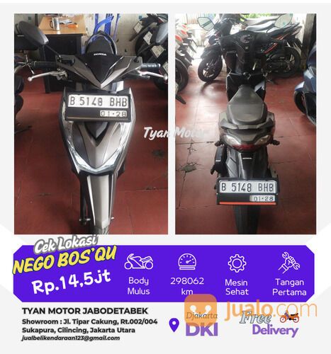 HONDA BEAT DELUXE Tahun 2022 Warna Abu Abu