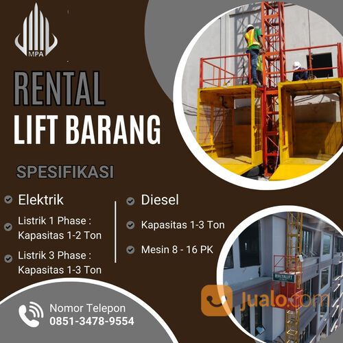 Rental Lift Barang Bojonegoro TERMURAH SEANTERO JAGAT