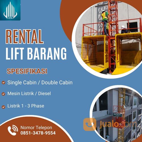 Rental Lift Barang di Bangkalan - Jawa Timur MURAH SEKALI