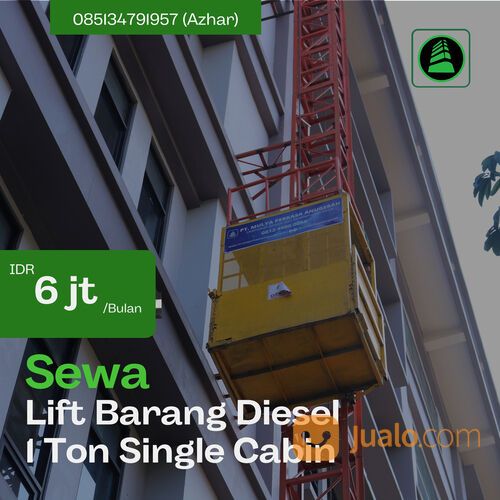 Sewa Lift Barang Murah Jakarta Pusat | Lift Alimak Kuat 1 - 4 Ton Jakarta Pusat 0851 3479 1957